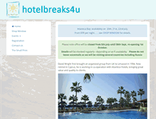 Tablet Screenshot of hotelbreaks4u.com